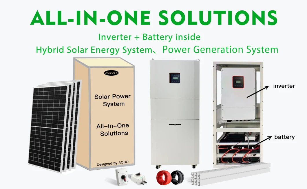 5000W/10kwh Wall-Mounting Hybrid Generators for Solar Power Storage Generators System